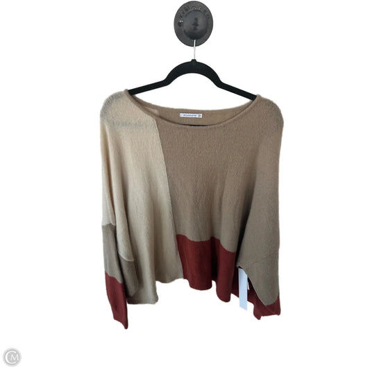 Sweater By Staccato In Tan & White, Size: L