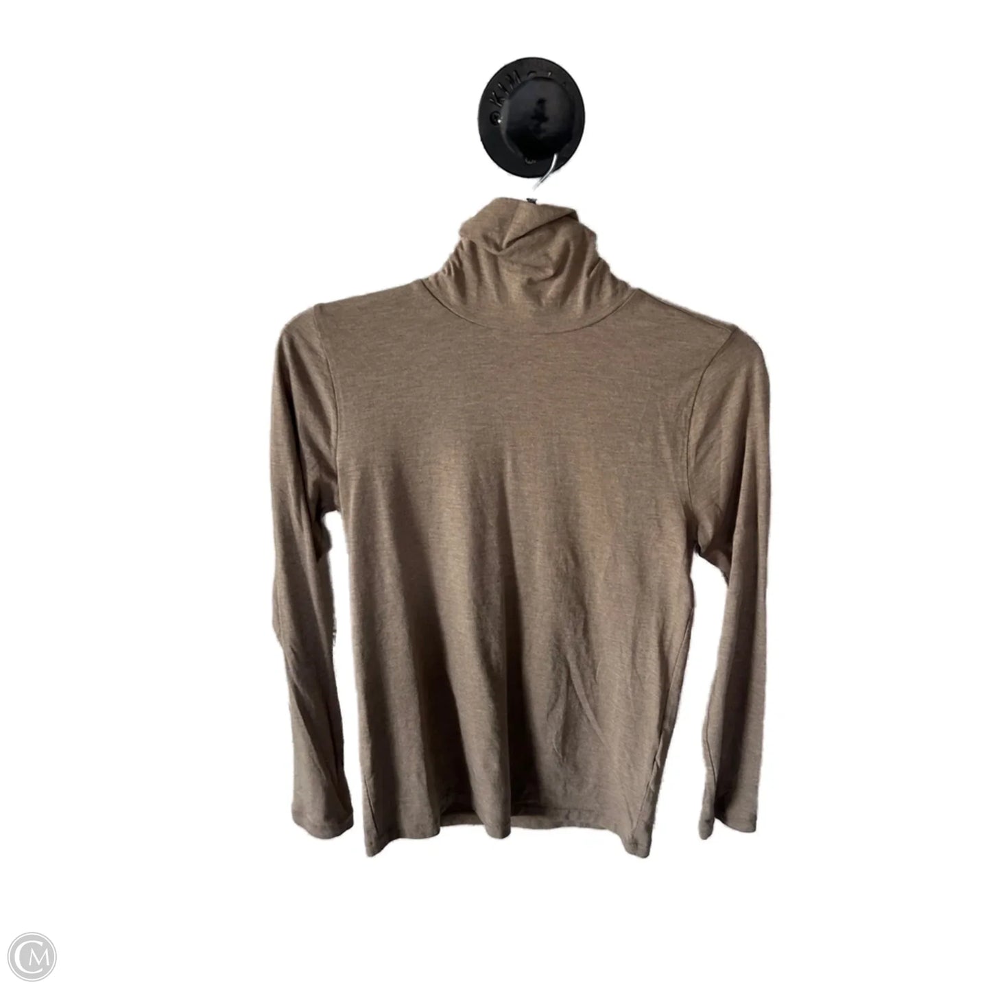 Top Long Sleeve Basic By J. Crew In Tan, Size: Xs