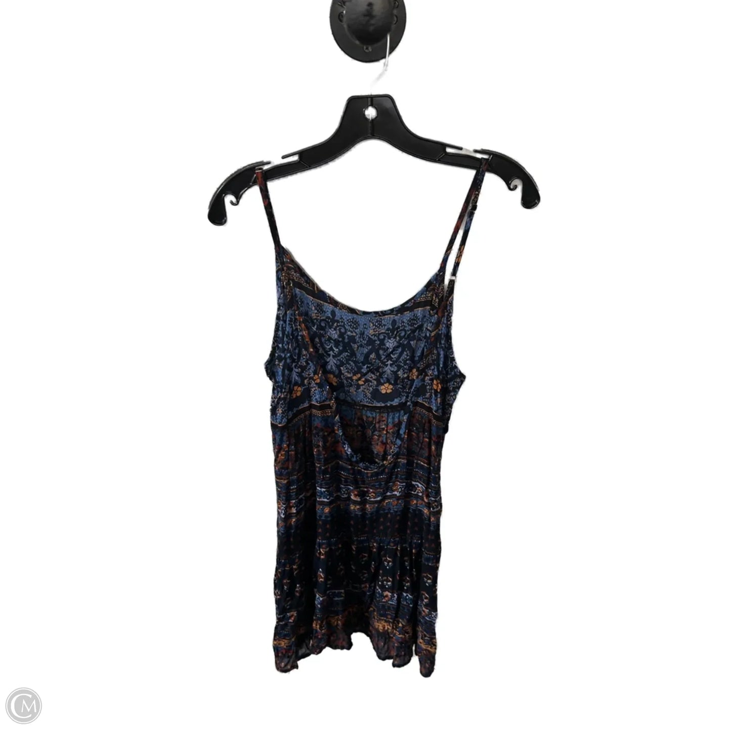 Tunic Sleeveless By Clothes Mentor In Blue & Brown, Size: M