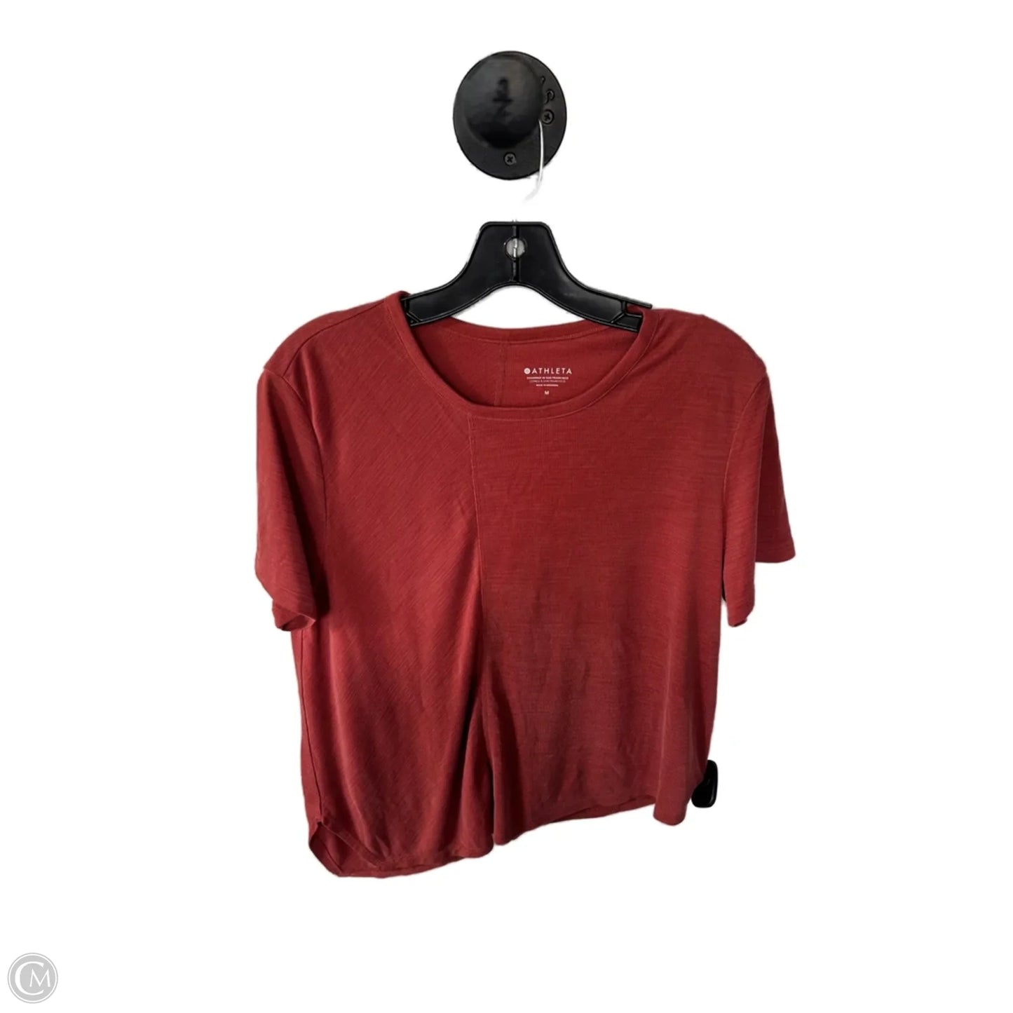 Athletic Top Short Sleeve By Athleta In Orange, Size: M