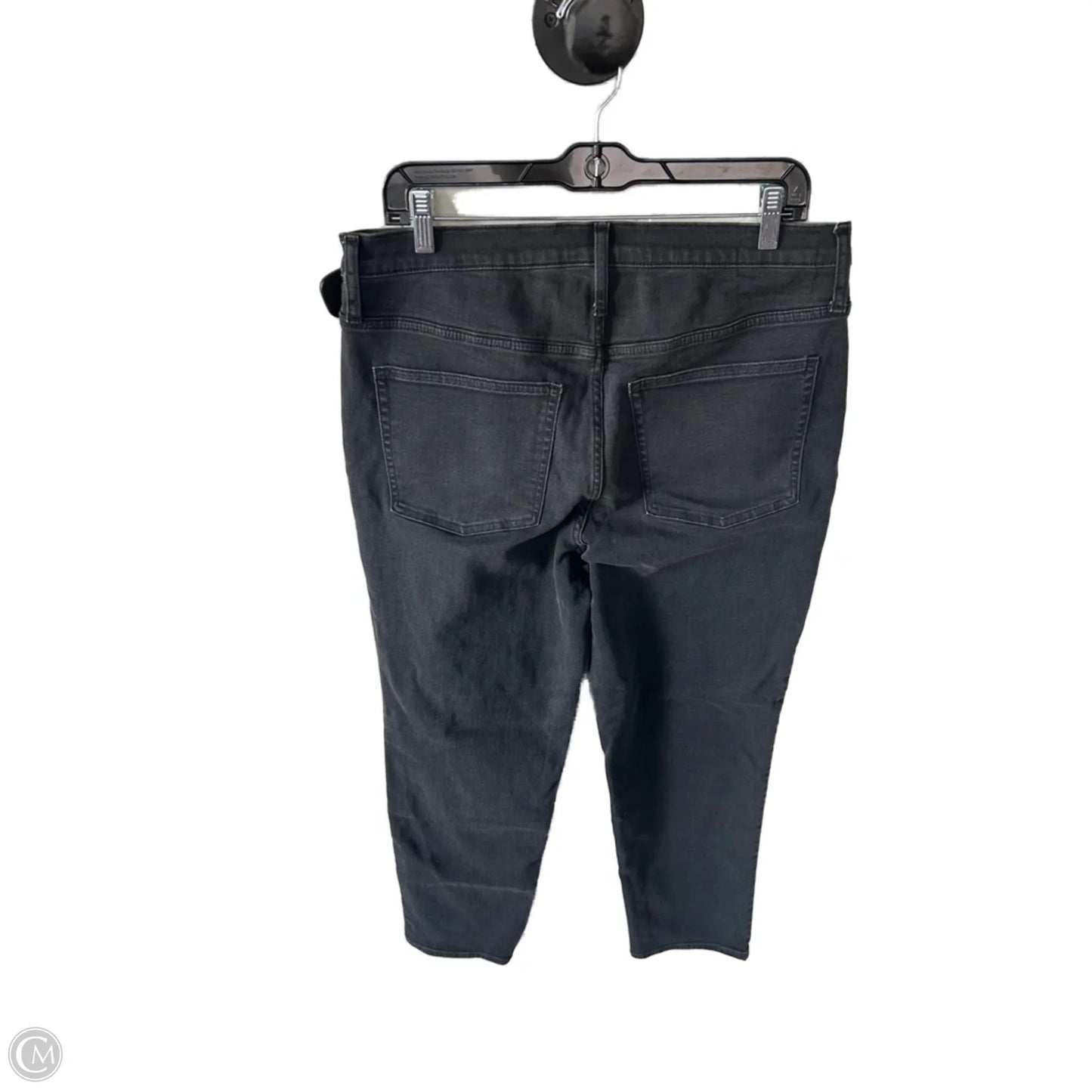 Jeans Straight By J. Crew In Black Denim, Size: 12