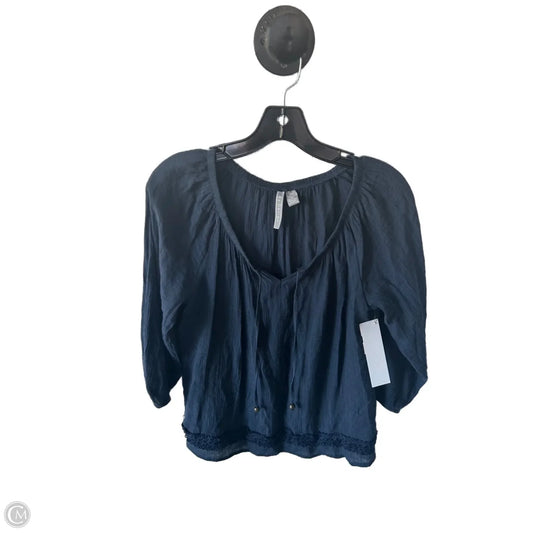 Top Long Sleeve By By Design In Blue, Size: Mp