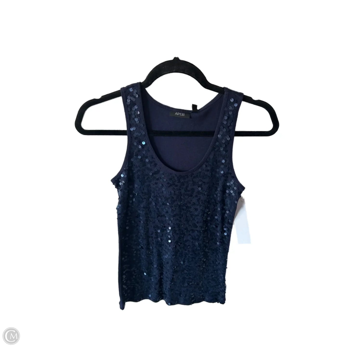 Top Sleeveless Basic By Apt 9 In Blue, Size: S