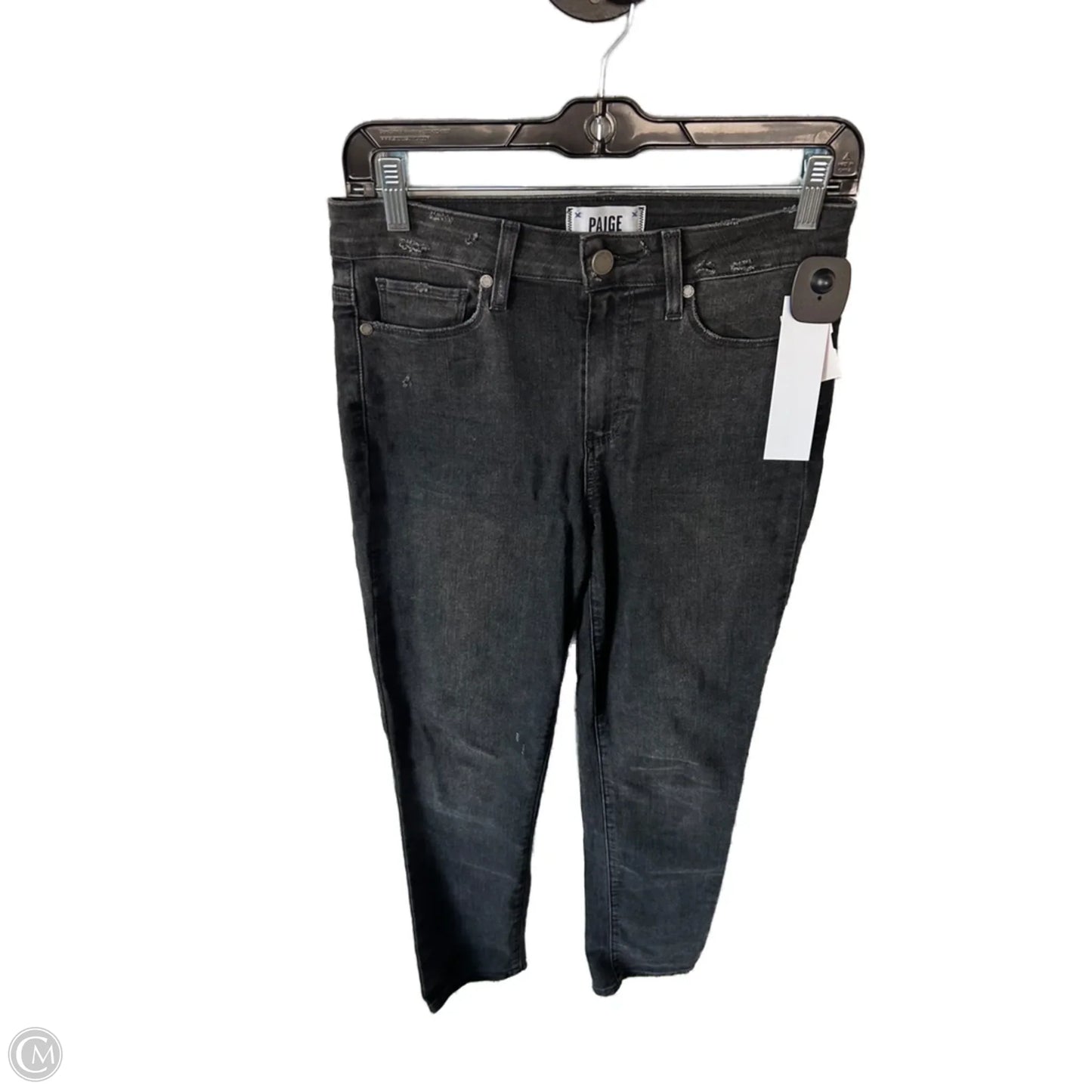 Jeans Skinny By Paige In Black Denim, Size: 2