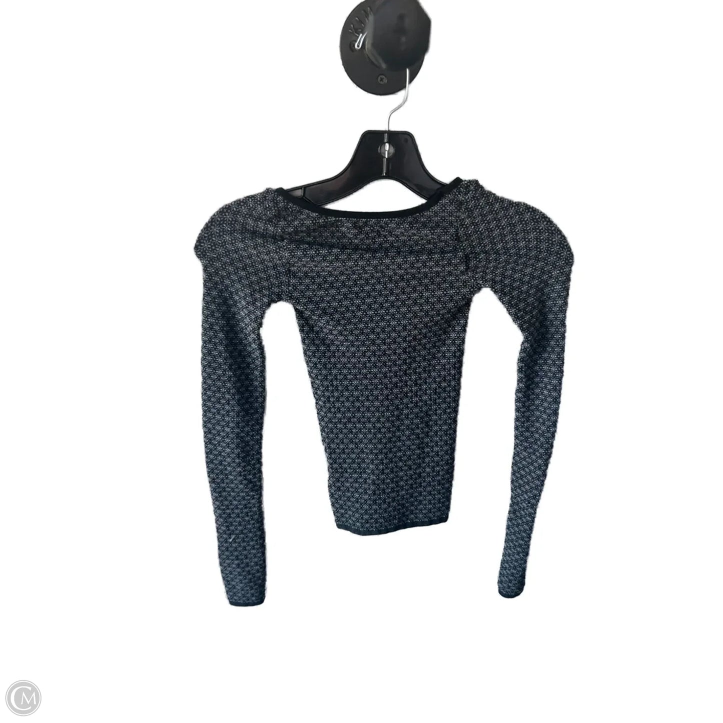 Top Long Sleeve By Free People In Black & Grey, Size: Xs