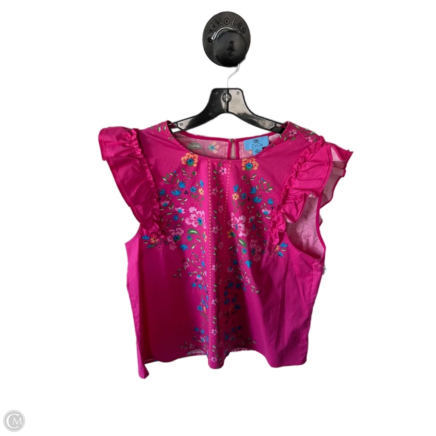 Top Sleeveless By Cece In Pink, Size: Xl