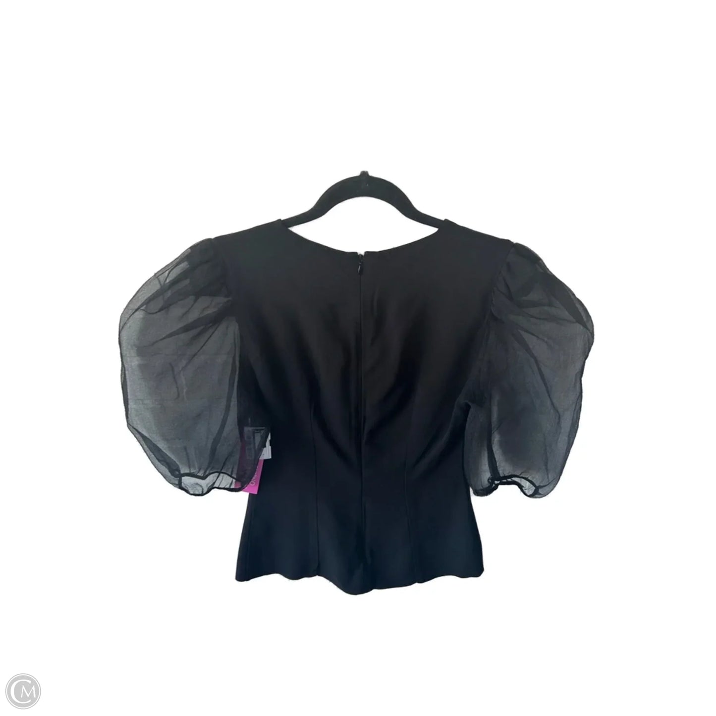 Top Short Sleeve By Zara In Black, Size: S