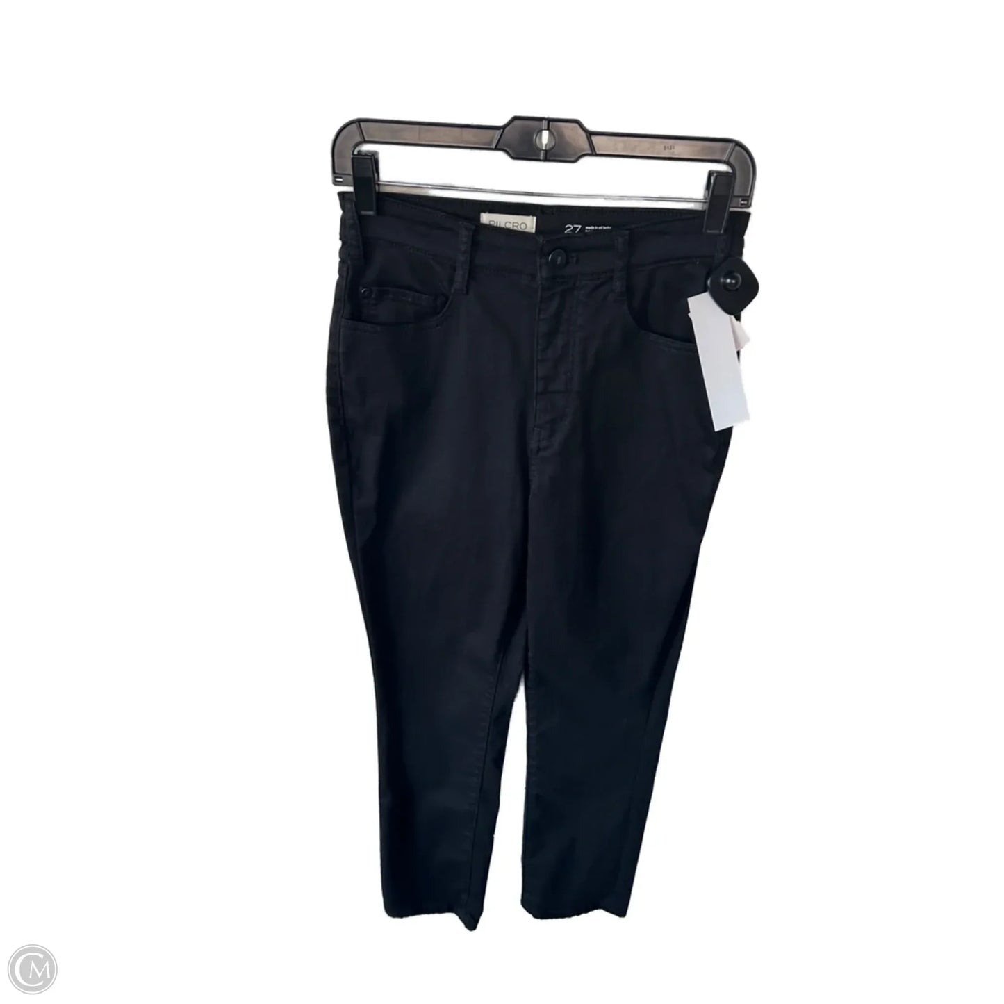 Jeans Straight By Pilcro In Black Denim, Size: 4