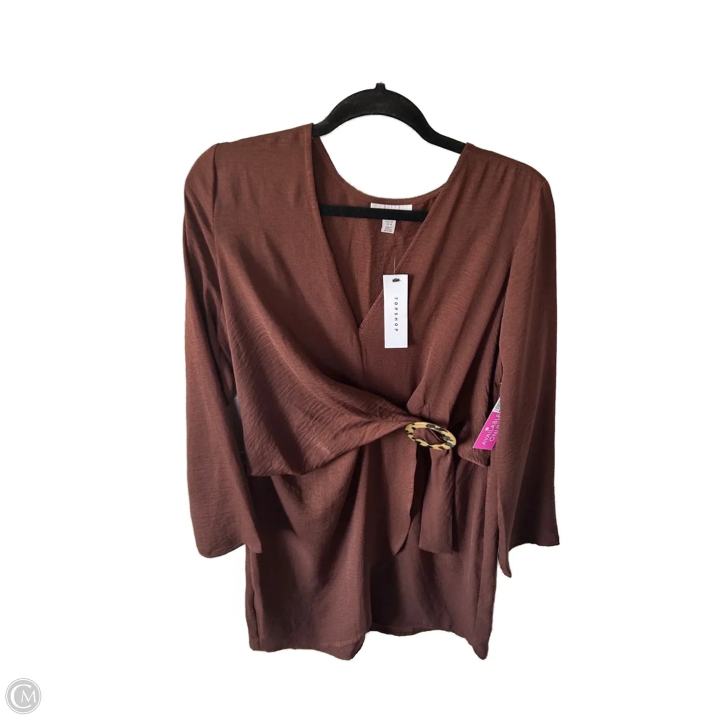 Dress Casual Short By Top Shop In Brown, Size: M