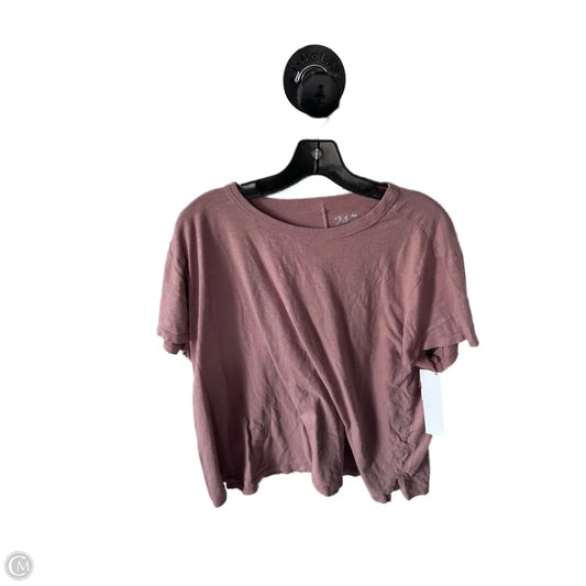 Top Short Sleeve Basic By Maurices In Pink, Size: 1x