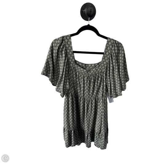 Dress Casual Short By Maurices In Green & White, Size: L