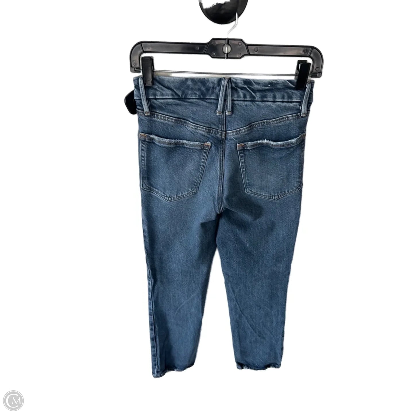 Jeans Straight By Good American In Blue Denim, Size: 2