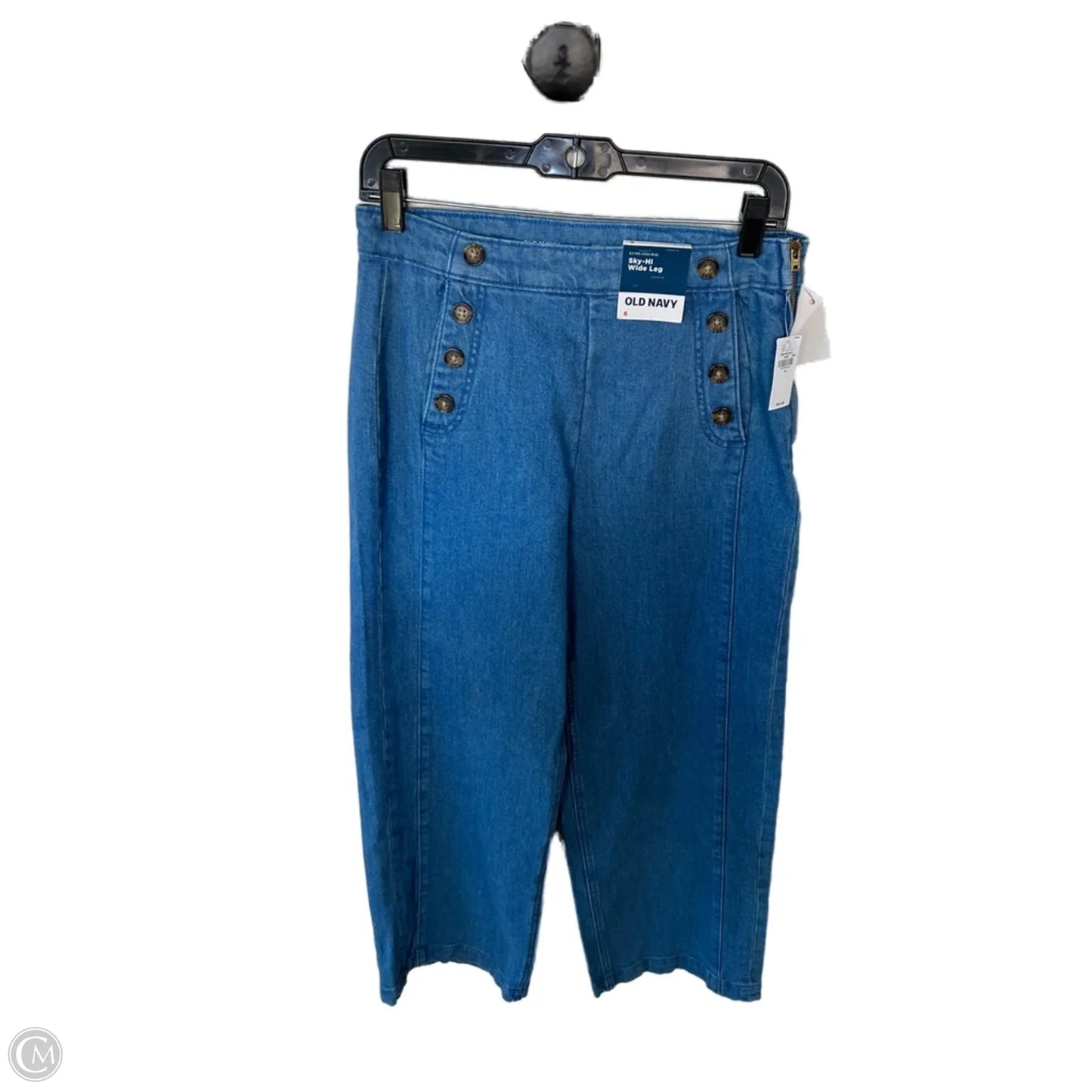 Jeans Wide Leg By Old Navy In Blue Denim, Size: 6