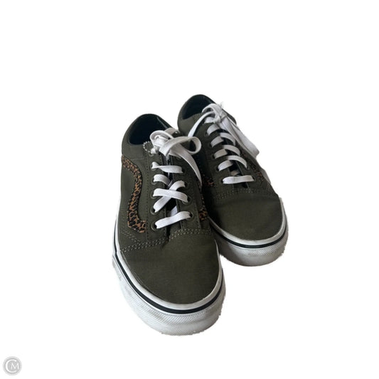 Shoes Sneakers By Vans In Green, Size: 6.5