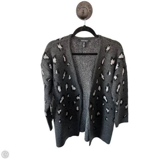 Sweater Cardigan By Ellen Tracy In Grey, Size: M
