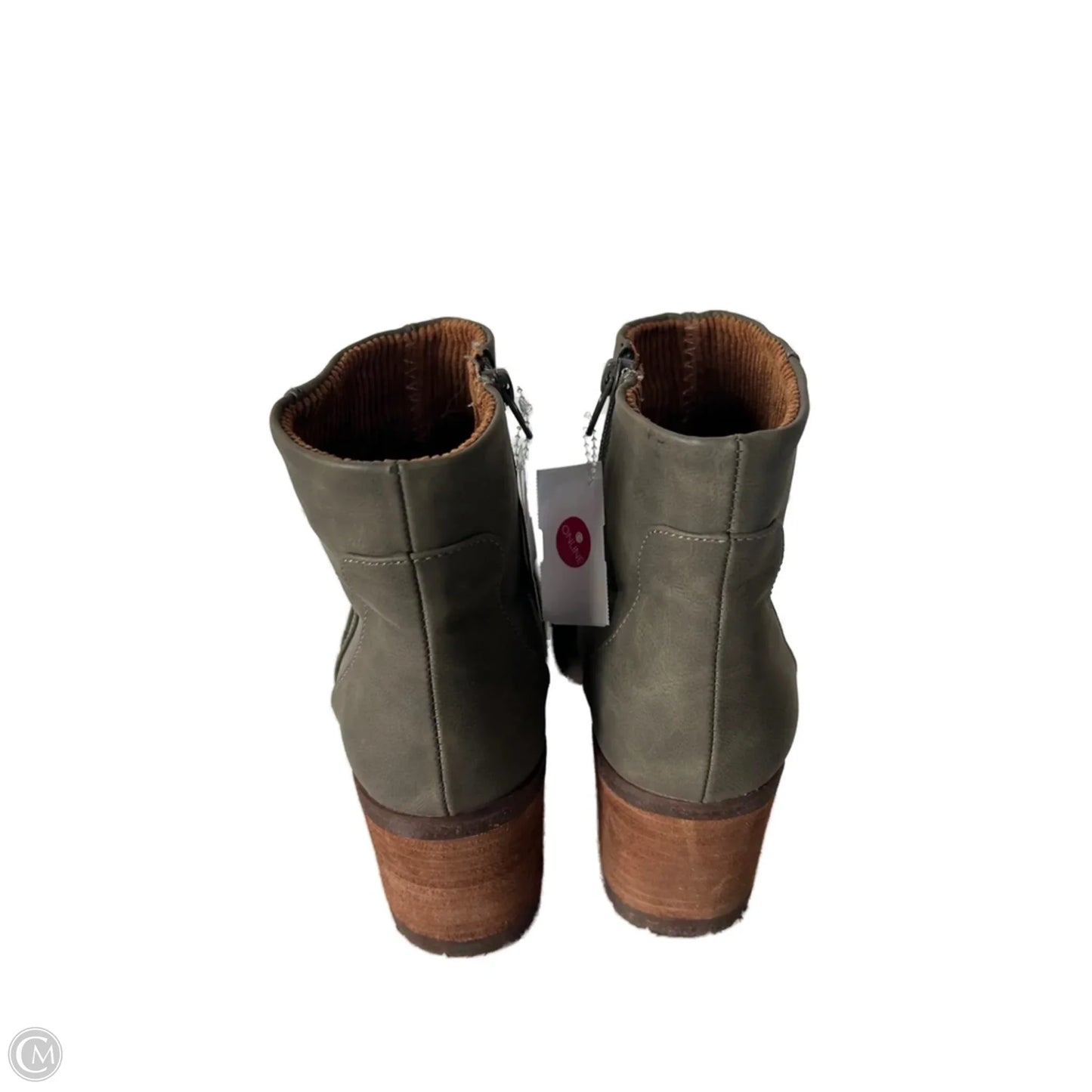 Boots Ankle Heels By Korks In Green, Size: 10