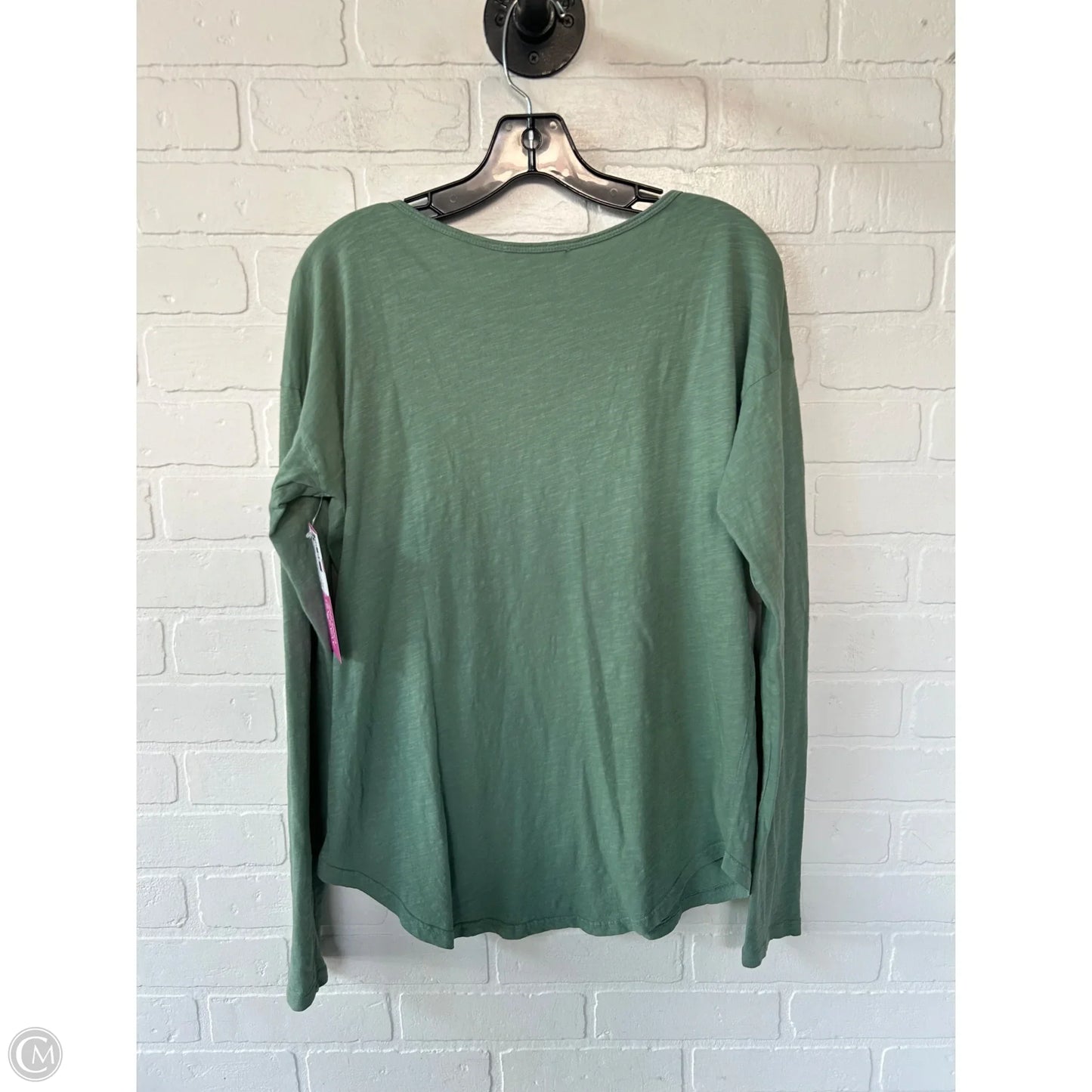 Top Long Sleeve Basic By Becool In Green, Size: S