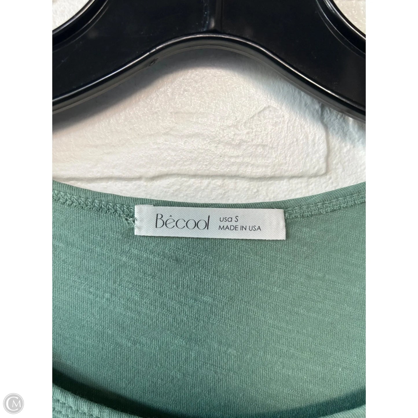 Top Long Sleeve Basic By Becool In Green, Size: S