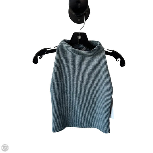 Top Sleeveless By Zara In Black & Blue, Size: S