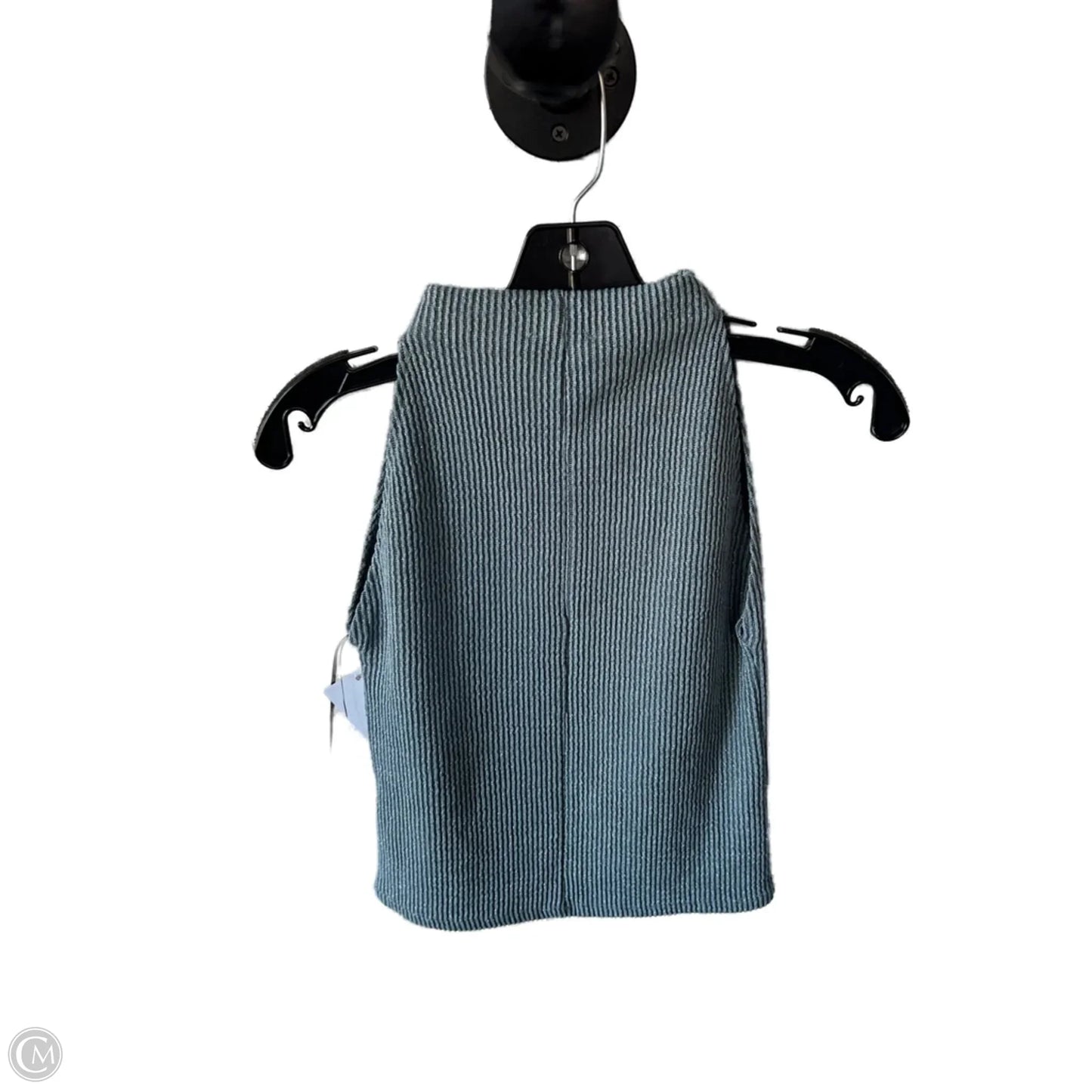 Top Sleeveless By Zara In Black & Blue, Size: S