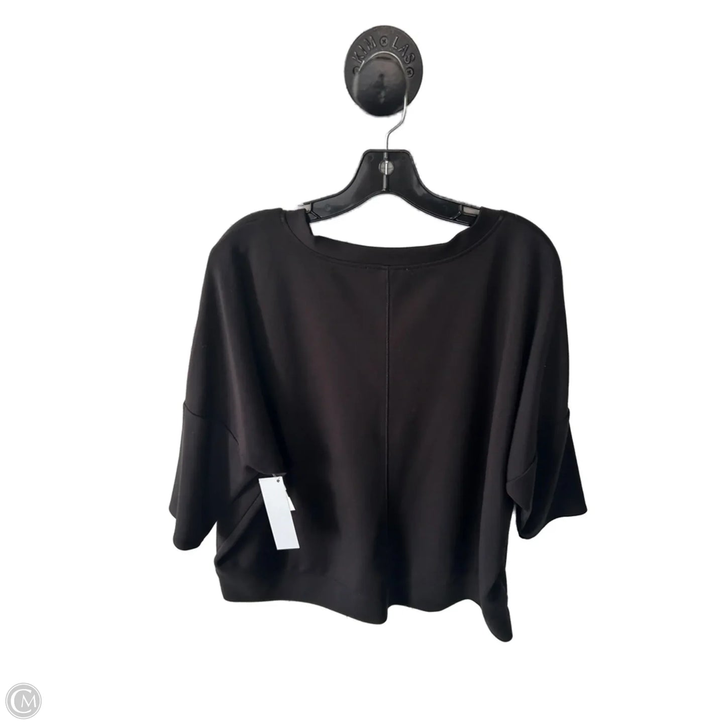 Top Short Sleeve By Cable And Gauge In Black, Size: 1x