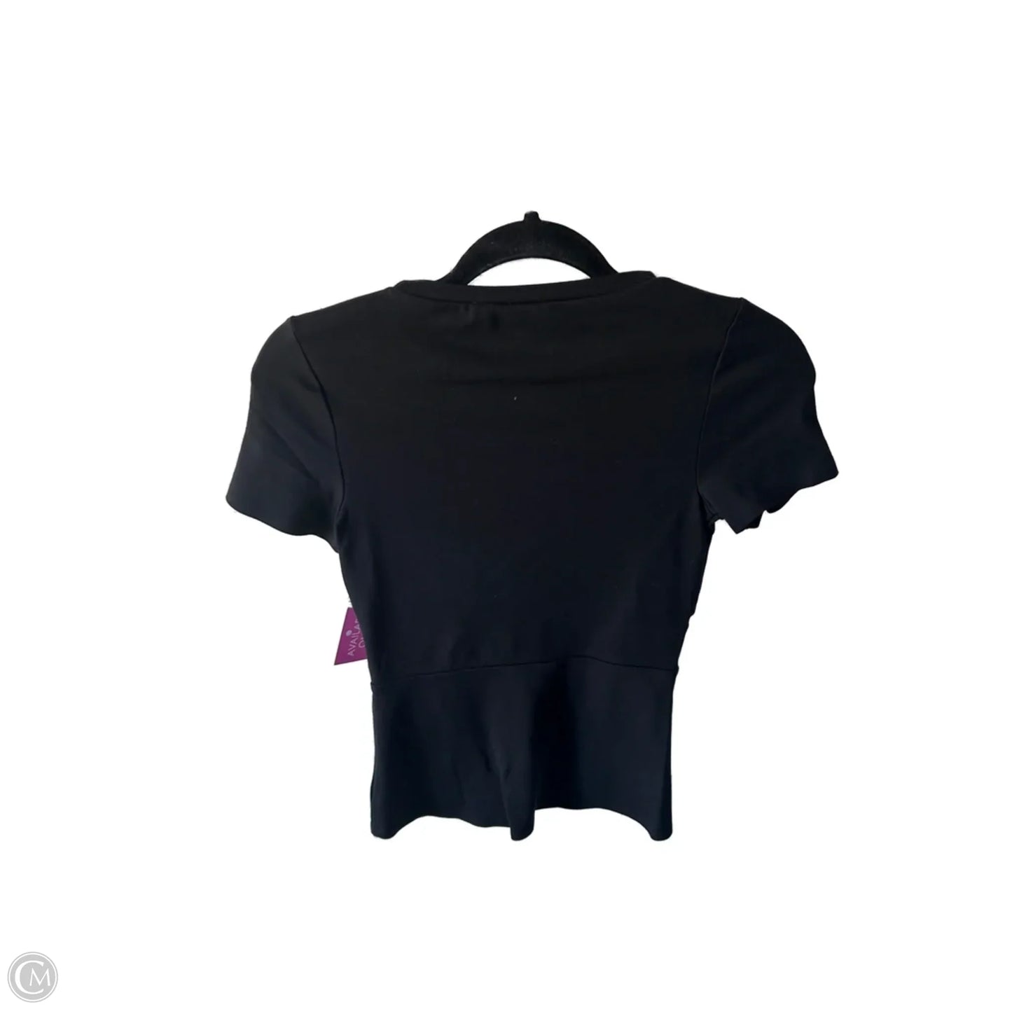 Top Short Sleeve By Express In Black, Size: Xxs