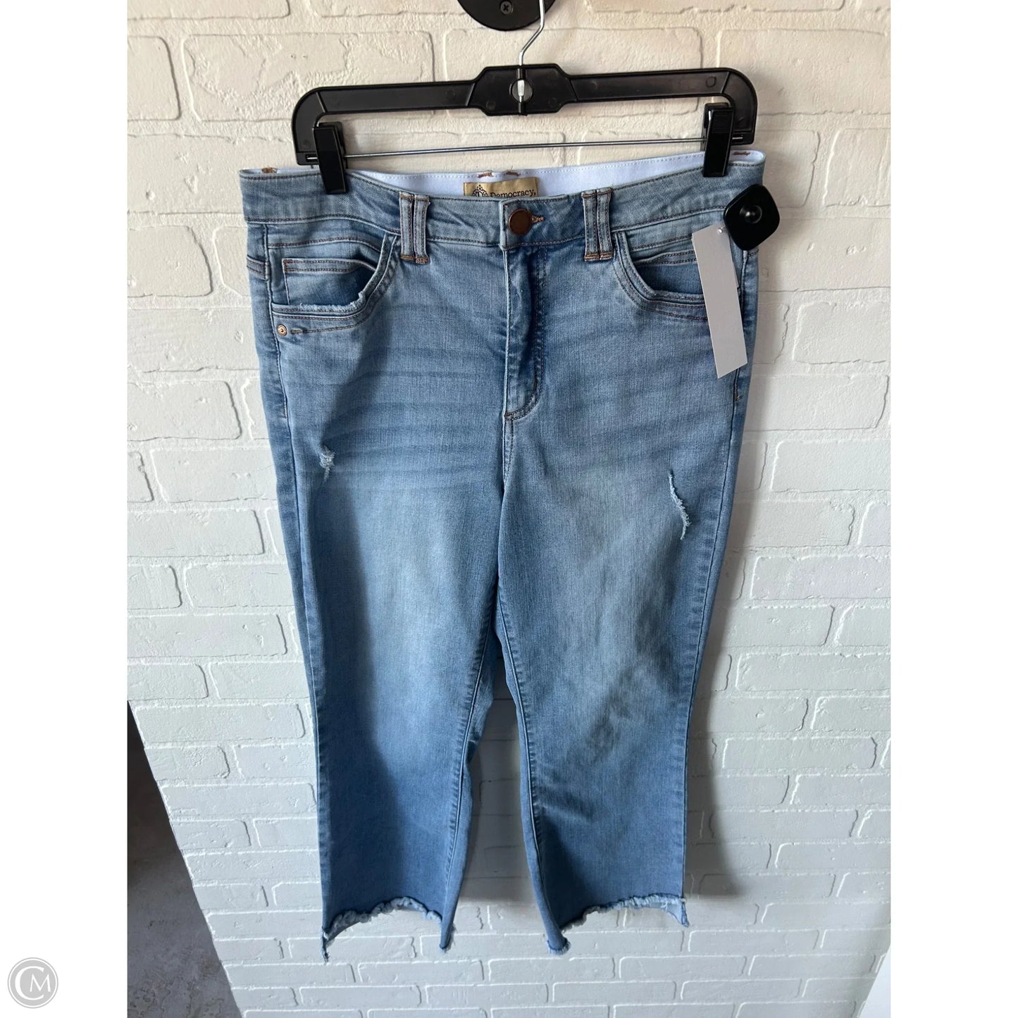 Jeans Straight By Democracy In Blue Denim, Size: 12