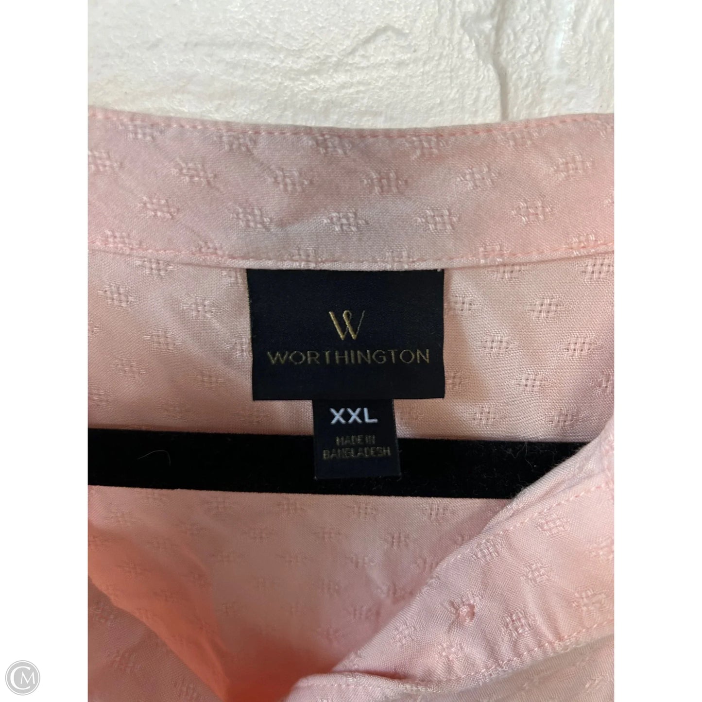 Top Long Sleeve By Worthington In Pink, Size: Xxl