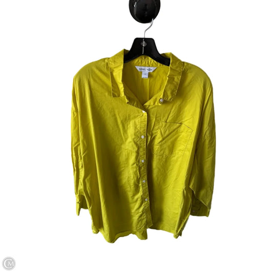 Top Long Sleeve By Old Navy In Yellow, Size: Xl