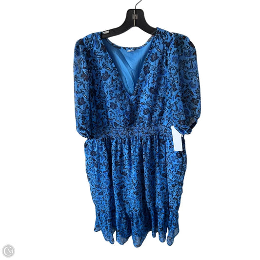 Dress Casual Midi By Old Navy In Blue, Size: Xl