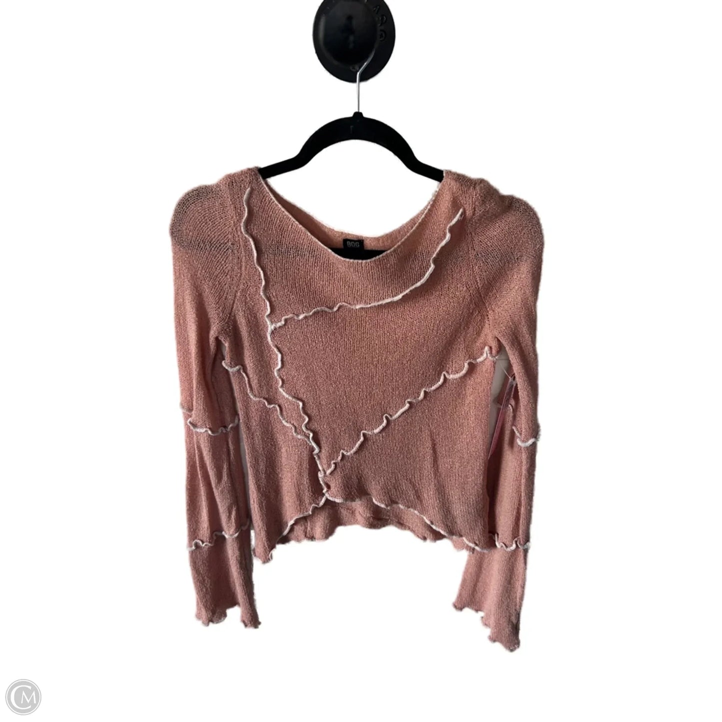 Top Long Sleeve By Bdg In Pink, Size: M