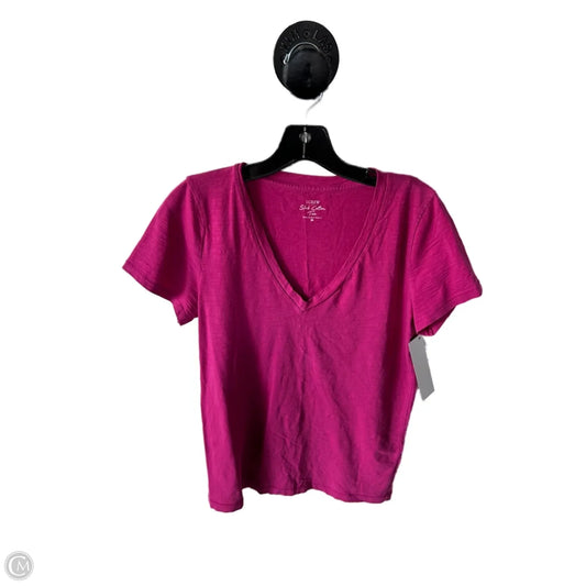 Top Short Sleeve Basic By J. Crew In Pink, Size: M