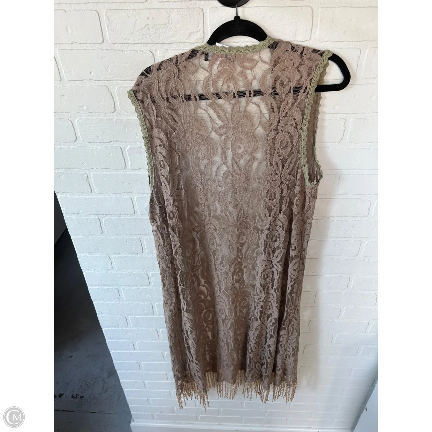 Vest Other By Clothes Mentor In Brown, Size: L