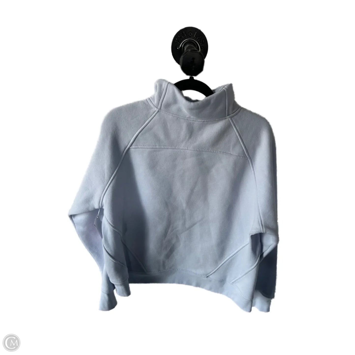 Sweatshirt Collar By Danskin In Blue, Size: L