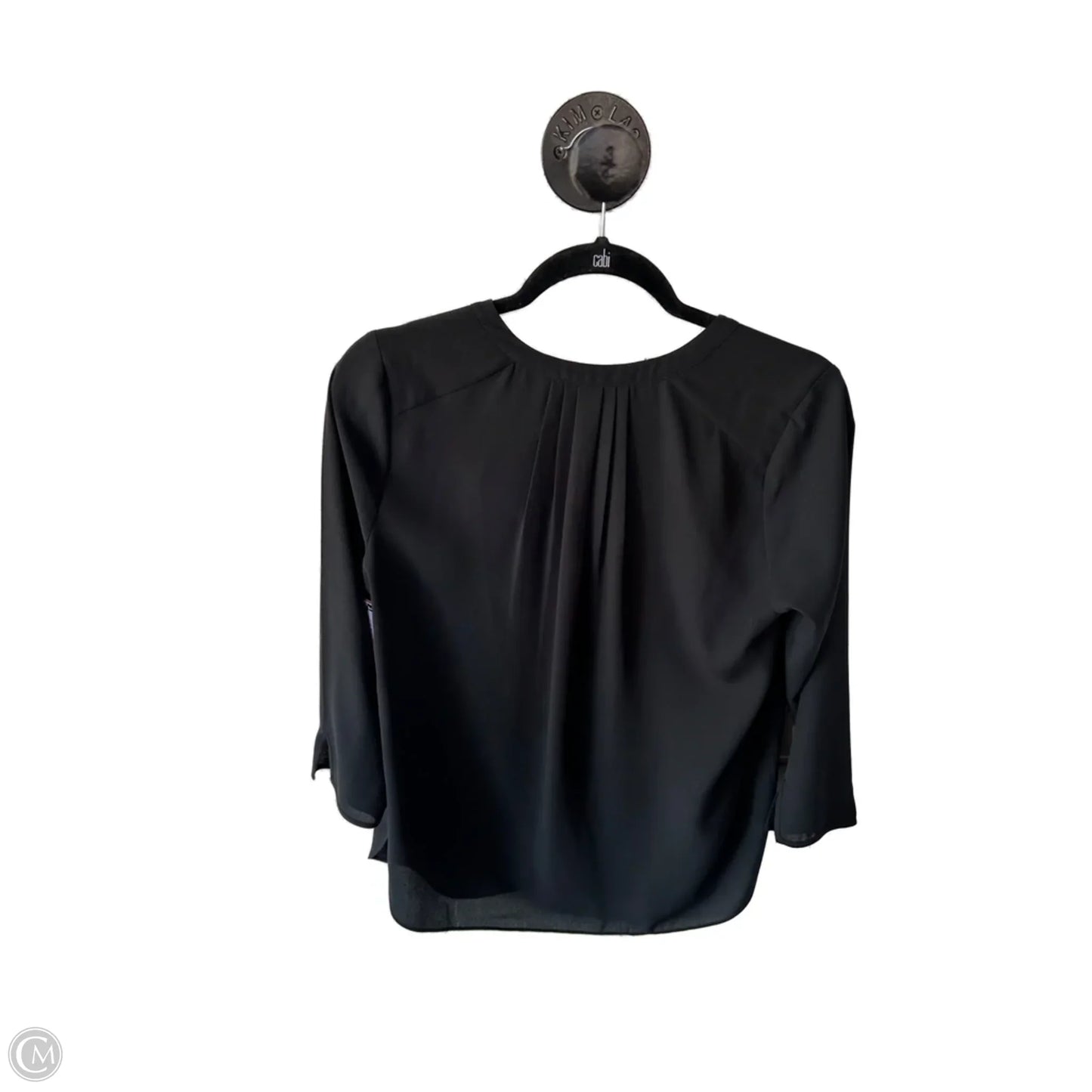 Top 3/4 Sleeve Basic By Not Your Daughters Jeans In Black, Size: Xs