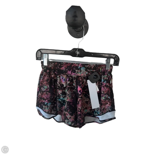 Athletic Shorts By Lululemon In Black & Brown, Size: 4