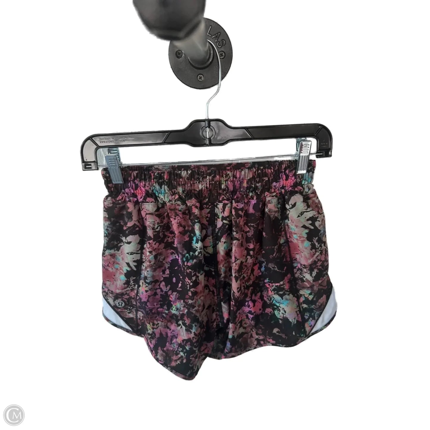 Athletic Shorts By Lululemon In Black & Brown, Size: 4