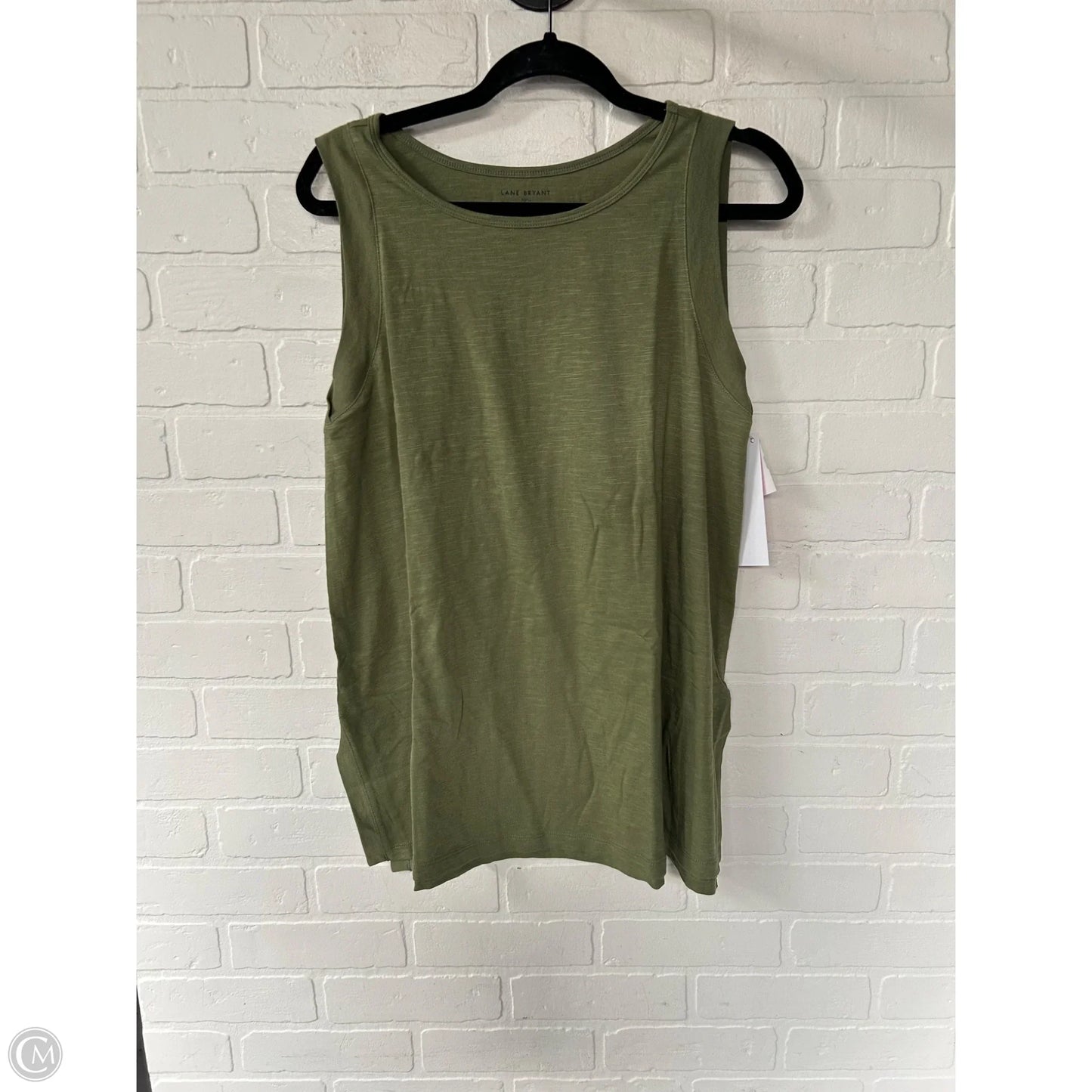 Top Sleeveless Basic By Lane Bryant In Green, Size: L