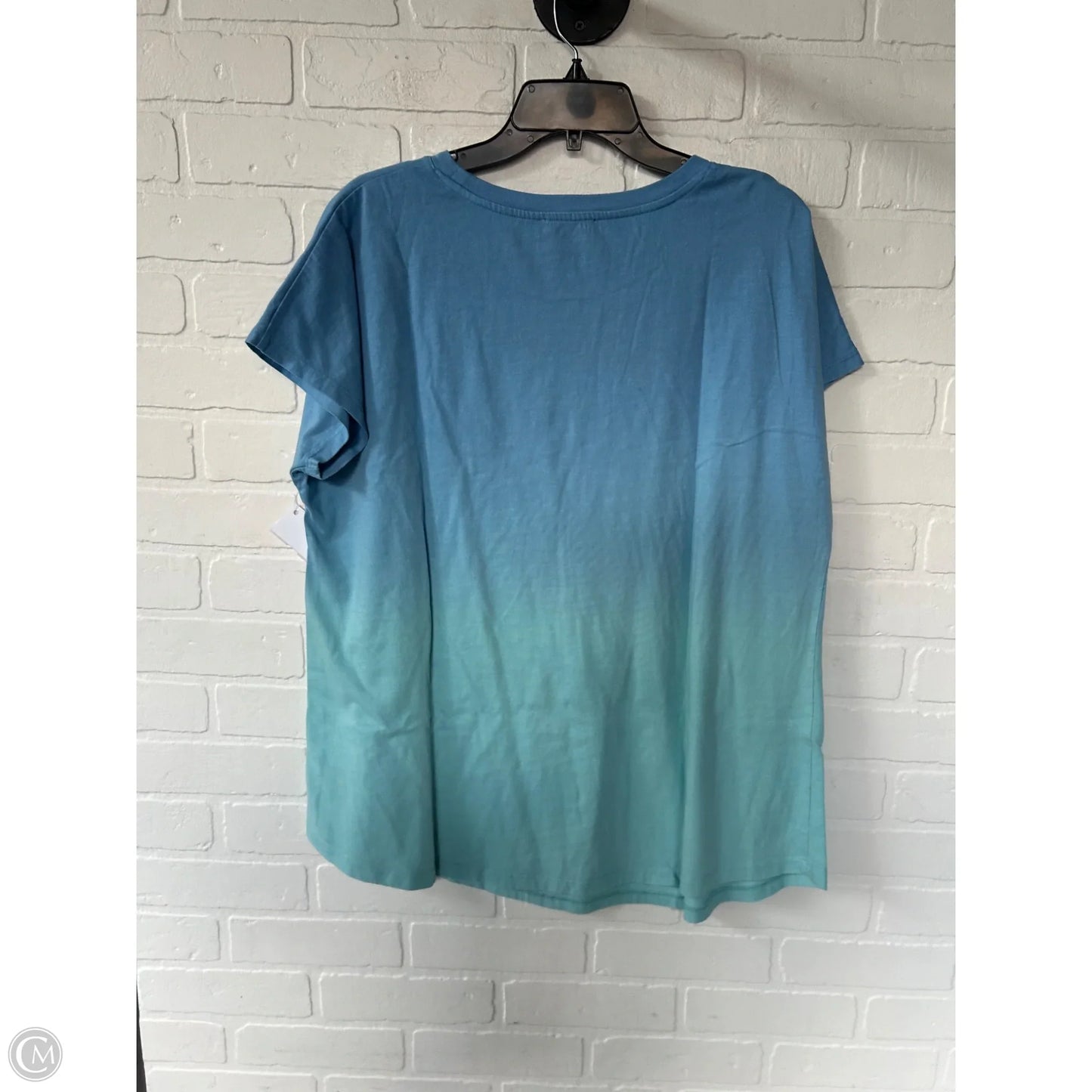 Top Short Sleeve By Lane Bryant In Blue, Size: Xl