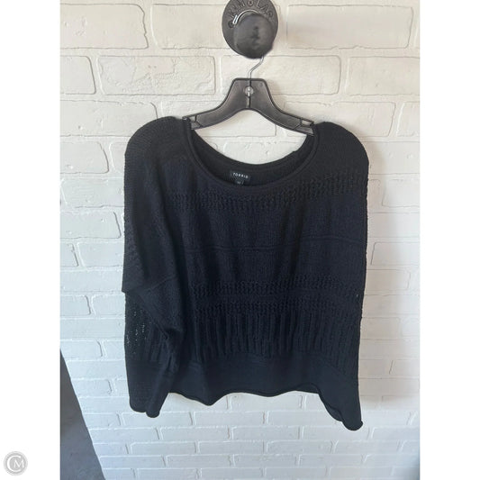 Sweater Short Sleeve By Torrid In Black, Size: 1x