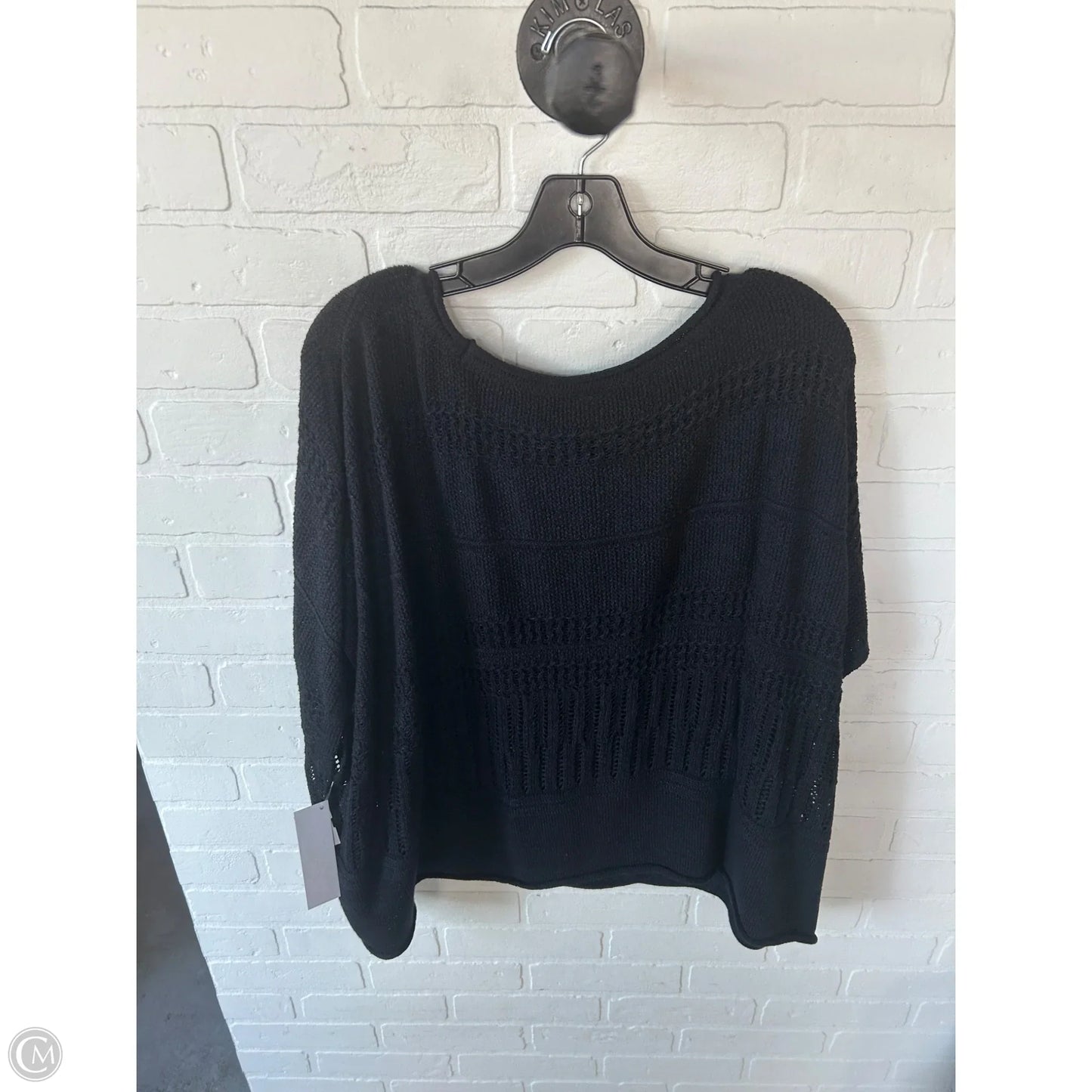 Sweater Short Sleeve By Torrid In Black, Size: 1x