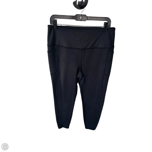 Athletic Leggings By Spyder In Black, Size: 16