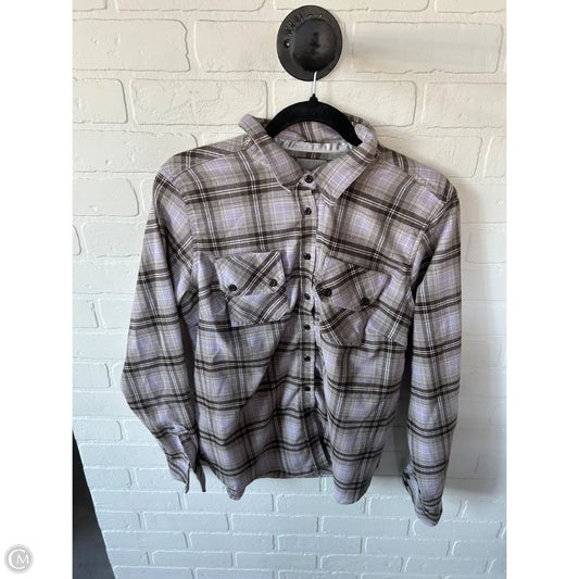 Top Long Sleeve By Clothes Mentor In Brown & Purple, Size: M