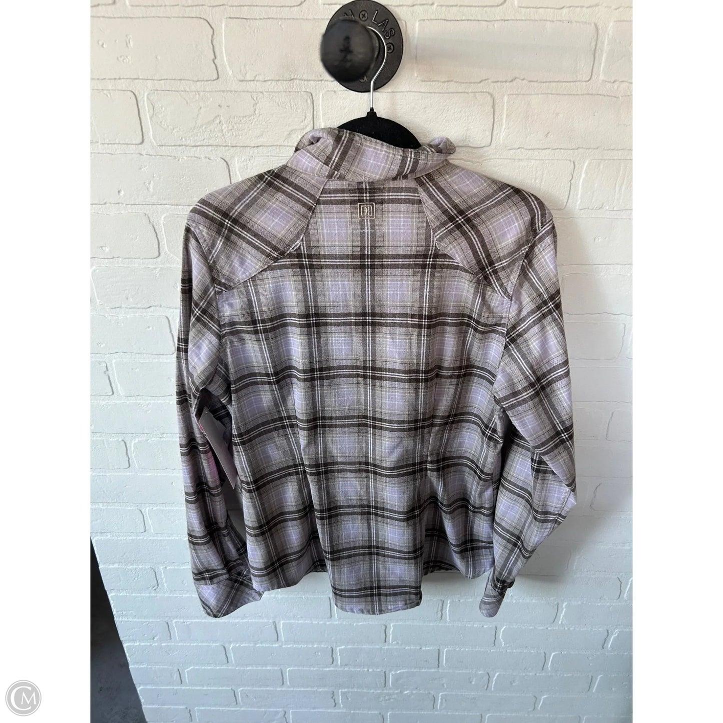 Top Long Sleeve By Clothes Mentor In Brown & Purple, Size: M