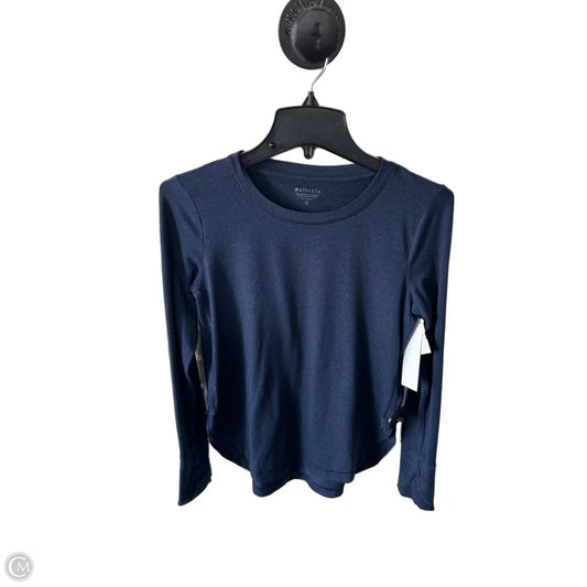Athletic Top Long Sleeve Crewneck By Athleta In Blue, Size: Xs