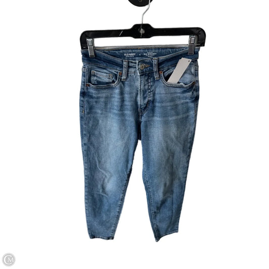 Jeans Straight By Old Navy In Blue Denim, Size: 0