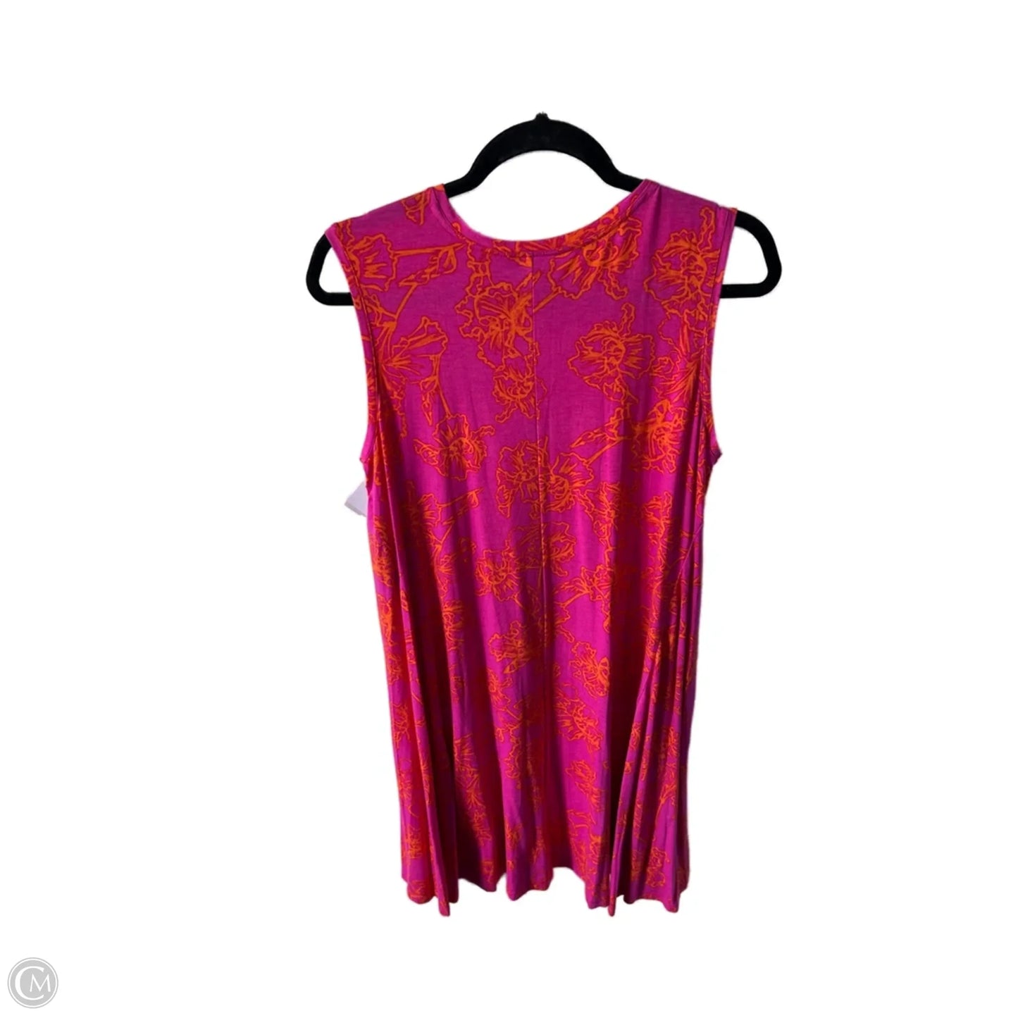 Dress Casual Short By Style And Company In Orange & Pink, Size: Xl