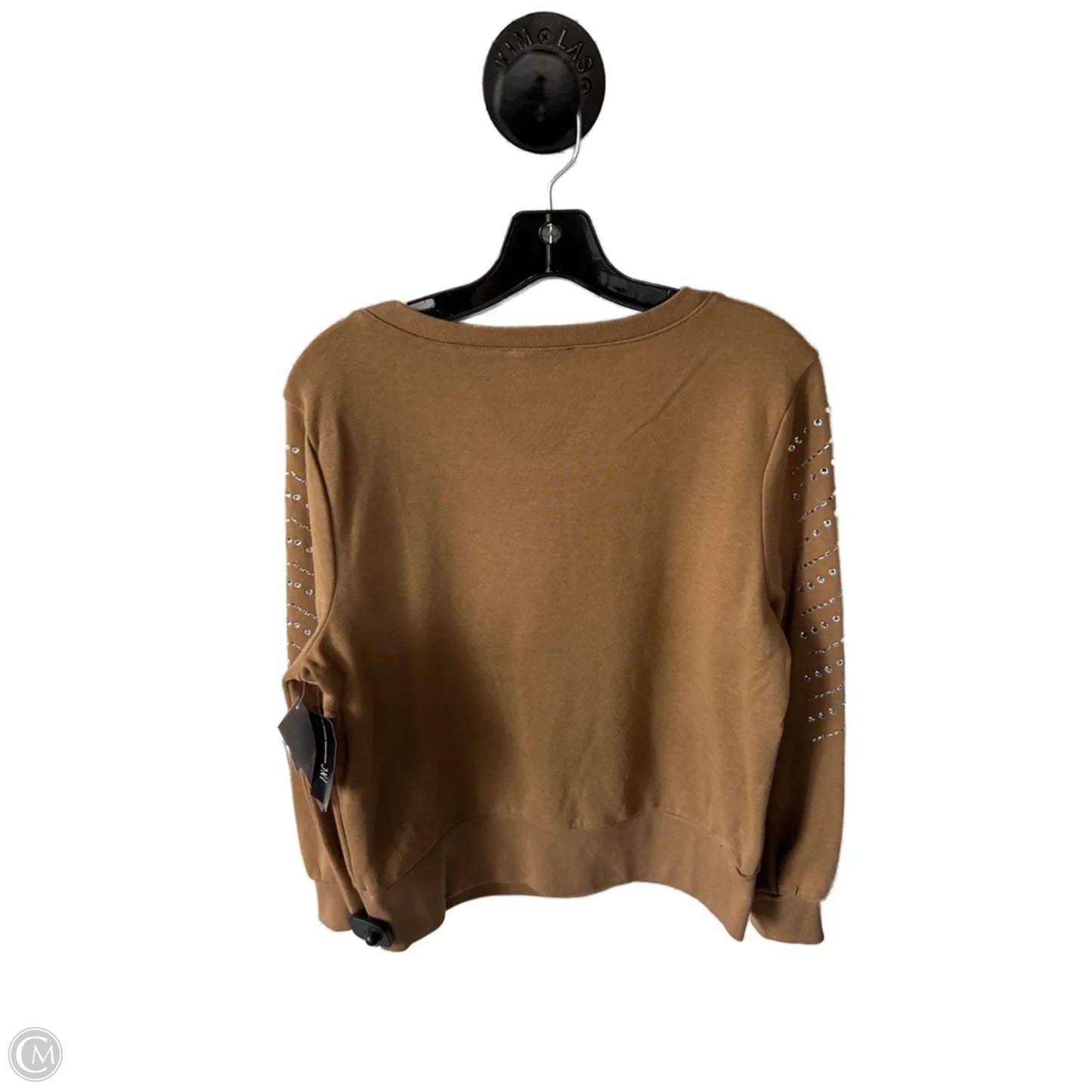 Sweatshirt Crewneck By Inc In Tan, Size: L