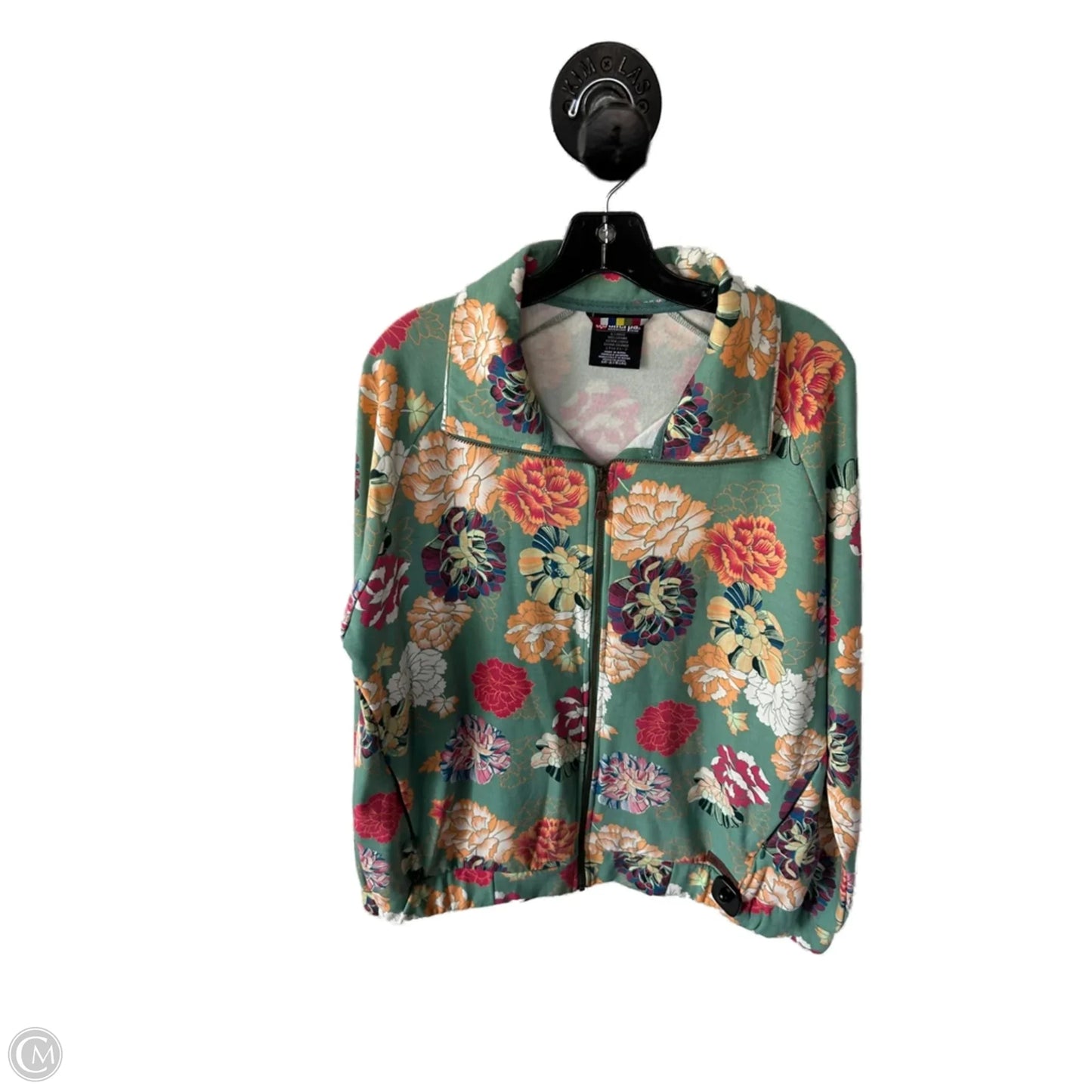 Jacket Shirt By Clothes Mentor In Green & Orange, Size: Xl