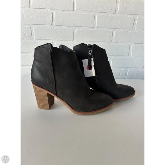 Boots Ankle Heels By Mia In Black, Size: 8